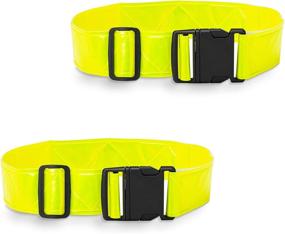 img 4 attached to 🏃 DASHGLOW - Reflective Glow Belt Safety Gear Pack (2-4-6) for Running Cycling Walking Marathon Military, PT Belt