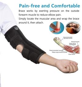 img 2 attached to 👌 Premium Adjustable Elbow Brace for Cubital Tunnel Syndrome – Effective Splint for Ulnar Nerve Support, Tendonitis, & Arthritis Pain Relief – Post Surgery Immobilizer & Medical Stabilizer – Fits Both Arms (Unisex, Size M)