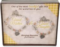 👧 angelstar blessings bracelets for grandmother and granddaughter - set of 2 - 6-1/2 to 7-inch logo