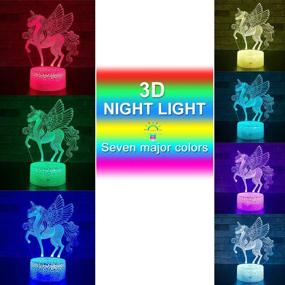 img 1 attached to 🦄 SETIFUNI Unicorn Gifts: 16-Color Changing Unicorn Toys Night Light with Remote - Perfect Christmas or Birthday Gifts for Girls