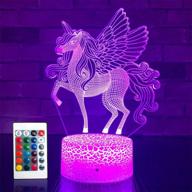 🦄 setifuni unicorn gifts: 16-color changing unicorn toys night light with remote - perfect christmas or birthday gifts for girls логотип