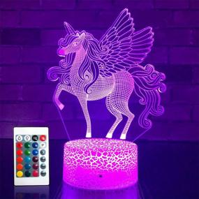 img 4 attached to 🦄 SETIFUNI Unicorn Gifts: 16-Color Changing Unicorn Toys Night Light with Remote - Perfect Christmas or Birthday Gifts for Girls