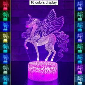 img 2 attached to 🦄 SETIFUNI Unicorn Gifts: 16-Color Changing Unicorn Toys Night Light with Remote - Perfect Christmas or Birthday Gifts for Girls