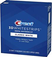 🦷 комплект для отбеливания зубов crest 3d whitestrips classic white: 10 процедур - 20 полосок логотип