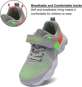 img 1 attached to 👟 MAYZERO Boys' Breathable Running Walking Sneakers in Sneakers for Optimal Performance