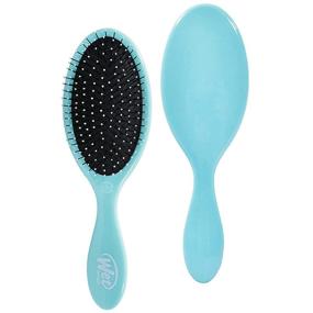 img 4 attached to 💧 Wet Brush Original Detangler Hair Brush - Aqua - Easy Tangle Removal with Ultra-Soft IntelliFlex Bristles - Suitable for All Hair Types - Ideal for Women, Men, Wet and Dry Hair