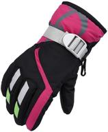 waterproof and breathable snow gloves for kids - winter warm outdoor riding gloves, thickening, 2-5 years logo