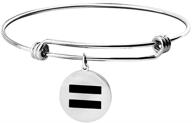 lgbt transgender rights jewelry: 🏳️ equality necklace bracelet for gay pride logo