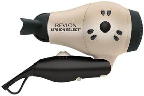 img 3 attached to 💇 Revlon 1875 Watt Fast Dry Compact Hair Dryer: Ionic Technology, Folding Handle, Dual Voltage, Bonus Hair Pins