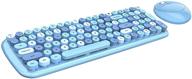 lomiluskr wireless keyboard multi color compatible logo