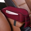 mlovesie auto center console armrest pillow replacement parts for body & trim logo