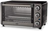 🍕 black dash express countertop toaster oven - quartz technology, 4 slice capacity, bake, broil, toast, and pizza capability логотип