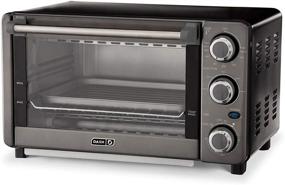 img 4 attached to 🍕 Black Dash Express Countertop Toaster Oven - Quartz Technology, 4 Slice Capacity, Bake, Broil, Toast, and Pizza Capability