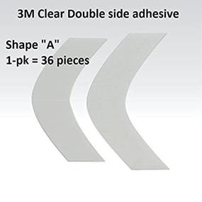 img 3 attached to 👗 Daily Wear: 3M 1522 Clear Adhesive Tape - 36 Pieces for Perfect Contouring