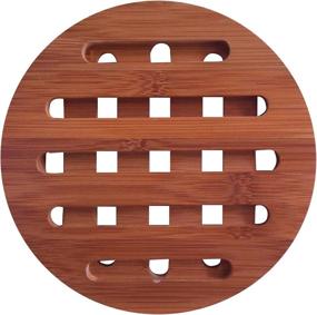 img 2 attached to 🍃 Superior Heat-Resistant Bamboo Trivet for Dishes & Teapots