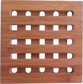 img 3 attached to 🍃 Superior Heat-Resistant Bamboo Trivet for Dishes & Teapots