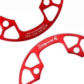 img 3 attached to 🚲 Aluminum Alloy Chain Ring Protector Cover for 32~42T Mountain Bike Chainring Sprockets - UPANBIKE 104 BCD