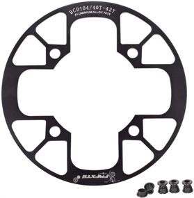 img 4 attached to 🚲 Aluminum Alloy Chain Ring Protector Cover for 32~42T Mountain Bike Chainring Sprockets - UPANBIKE 104 BCD