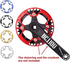 img 2 attached to 🚲 Aluminum Alloy Chain Ring Protector Cover for 32~42T Mountain Bike Chainring Sprockets - UPANBIKE 104 BCD