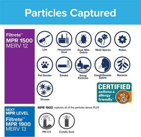 img 2 attached to 🌬️ Filtrete 20x30x1 AC Furnace Air Filter, MPR 1500, Healthy Living Ultra Allergen, 4-Pack (19.84 x 29.84 x 0.78)