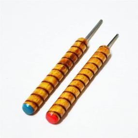 img 3 attached to Enhance Your Paper Jewelry Making with the Paper Bead Roller Quilling Tool Set - 1/8 Inch & 3/32 Inch Slotted Metal Pins