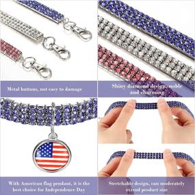 img 1 attached to American Patriotic Rhinestones Adjustable Independence