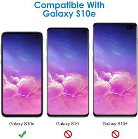 img 3 attached to 📱 Защитная пленка JETech для экрана Samsung Galaxy S10e: ультра HD-пленка TPU, совместима с чехлом, 2 шт. - высококачественная защита!