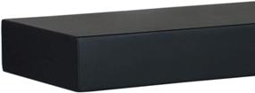 img 1 attached to 🔲 Kiera Grace FN00372-0 Modern Black Floating Shelves - Pack of 3, 3 Count