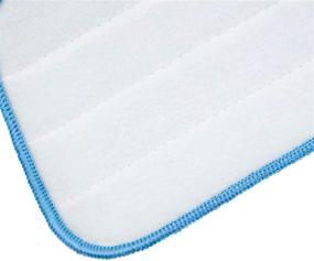 img 2 attached to 🧼 Set of 10 Reveal Mop Microfiber Cleaning Pads - 16 Inch Washable Cloth Replacements, Compatible with Most Spray and Reveal Mops, 16.5 x 5.5 Inch