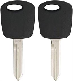 img 4 attached to Keyless2Go New Uncut Transponder Ignition Car Key H72 Replacement - 2 Pack