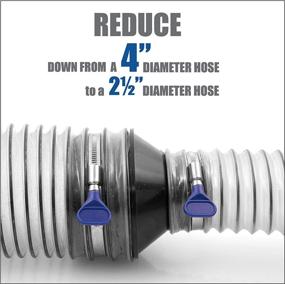 img 2 attached to 🔴 Fulton 4 inch to 2 1/2 inch Reducer Fitting: Enhancing Dust Collection and Machinery Connections