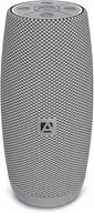 aduro resound xl portable speaker – wireless bluetooth with loud subwoofer, bluetooth 5.0 audio sound, crystal clear bass, and stereo sound - silver logo