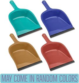 img 1 attached to Pack of 2 - Plastic Dust Pan, Large Dust Pan, Heavy Duty Dust Pan: Boost Your Cleaning Efficiency!