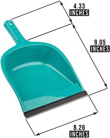 img 2 attached to Pack of 2 - Plastic Dust Pan, Large Dust Pan, Heavy Duty Dust Pan: Boost Your Cleaning Efficiency!