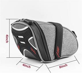 img 2 attached to 🚲 Waterproof Bike Seat Pack - Under-Seat Saddle Bag for Cycling Repair Tools, 1.2L Capacity, Night-Reflective