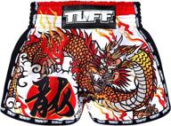 π₯ tuff sport retro muay thai boxing shorts: classic slim cut trunks for effective martial arts training logo