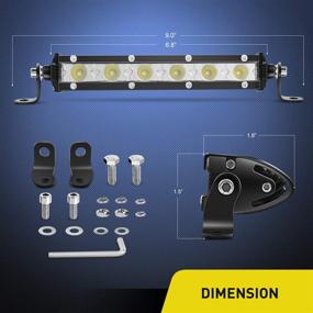 img 3 attached to 💡 Nilight 2PCS 7-дюймовый 18W Ультра-тонкий LED фара для света - бездорожье для туманного вождения для 4x4 джипов грузовиков ATV UTV SUV Tacoma Subaru | 2 года гарантии