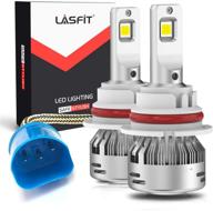 лампы lasfit 9007 hb5 led - наборы высокой яркости led, 60 вт 6000 люмен 6000k, легкая установка plug-and-play логотип