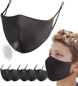 img 4 attached to 🌬️ Breathable Sports Mesh Mask: Adjustable, Reusable & Washable Outdoor Masks for Kids and Adults