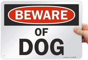 img 4 attached to 🐾 SmartSign - S-7404-AL-14 Warning: Dog On Property Sign