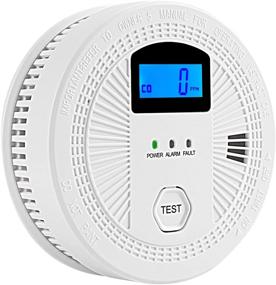 img 4 attached to 🔋 OKEAH LCD Display Smoke and Carbon Monoxide Detector, Battery-Operated CO Alarm with Replaceable Batteries, Model YJ-901