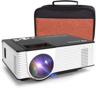 📽️ portable video projector - 1080p support for outdoor movies, home theater, hdmi, vga, usb, av - compatible with notebooks, smartphones [includes carrying case] logo