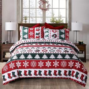 img 3 attached to Oecpkd Christmas Snowman Snowflake Comforter