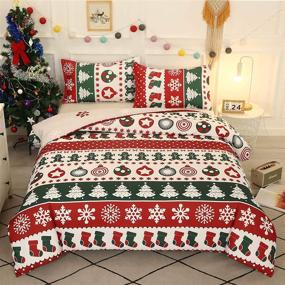 img 2 attached to Oecpkd Christmas Snowman Snowflake Comforter