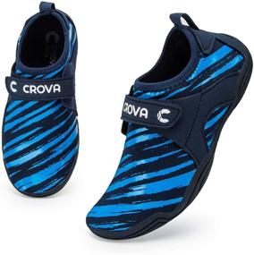 img 4 attached to 👞 Кроссовки для мальчиков Crova Totally Drainage Quick Dry Barefoot: Ultimate Outdoor Performance