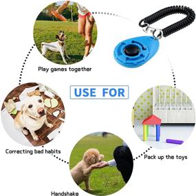 img 1 attached to Frienda 9-Piece Dog Training Clicker Set | Pet Training Clicker with Wrist Strap for Behavioral Training Dogs, Cats, Birds, Horses