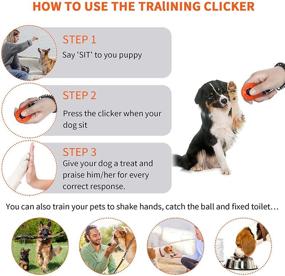 img 2 attached to Frienda 9-Piece Dog Training Clicker Set | Pet Training Clicker with Wrist Strap for Behavioral Training Dogs, Cats, Birds, Horses