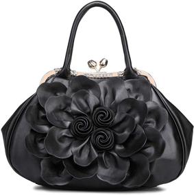 img 4 attached to SUNROLAN Evening Clutches Handbags Wristlets Women's Handbags & Wallets and Satchels