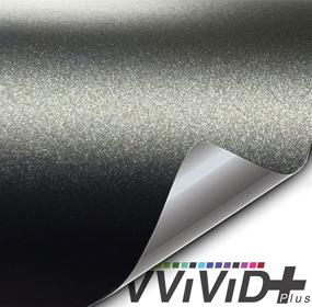 img 4 attached to 🖤 VViViD+ Matte Metallic Black Vinyl Wrap: High-Quality 1ft x 5ft Car Wrap Solution