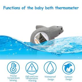 img 3 attached to 🛁 Doli Yearning Digital Baby Thermometer Bath Thermometer: Keeping Kids Safe in the Bath with Water Thermometer Infant Seal Shape and Floating Toys Temperature